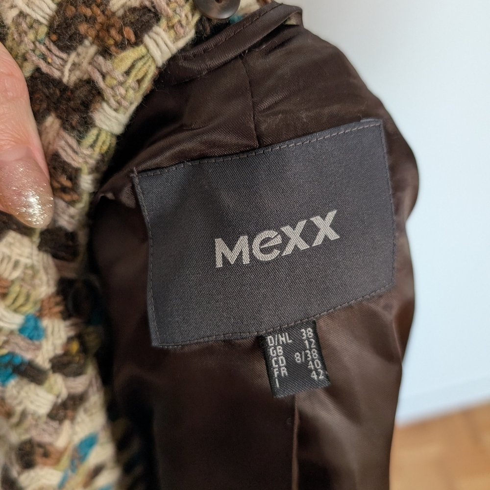 Woven Wool Blend Mexx Coat Size 8 - Picture 10 of 11